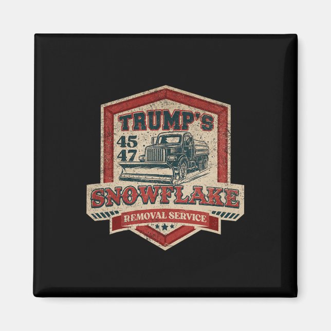 Íman Serviço de Remoção de Flocos de Neve de Trump Engr (Frente)