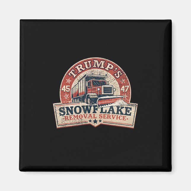 Íman Serviço de Remoção de Flocos de Neve de Trump Trum (Frente)