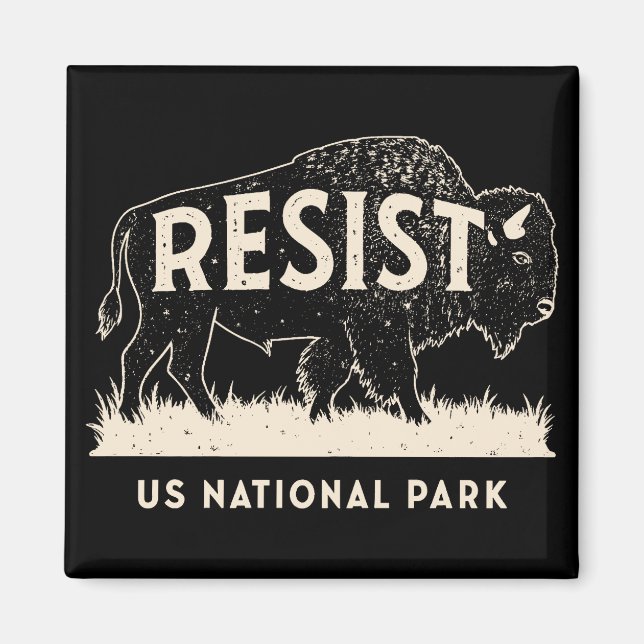 Íman Serviço de Resistência do Parque Nacional dos EUA  (Frente)
