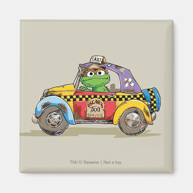 Íman Serviço de Táxi do Oscar Antigo (Frente)