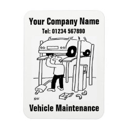 Íman Serviço e Reparos de Carros Cartoon
