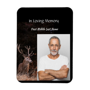 Íman Serviço Memorial Convide Stag Deer Outdoorsman