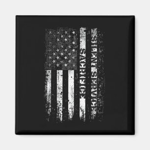Íman Serviço Silencioso Sacrifício Bandeira EUA Veteran
