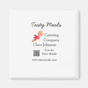 Íman Serviços de restauração adiciona nome código QR ba