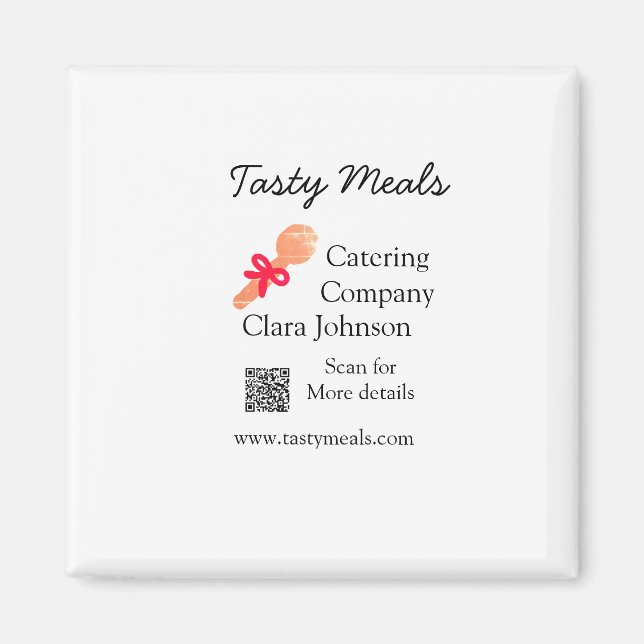 Íman Serviços de restauração adiciona nome código QR ba (Frente)