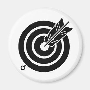 Íman Seta atinge um alvo redondo