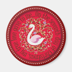 Íman Sete cisnes que aswimming