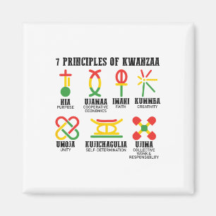 Íman Sete Princípios De Kwanzaa Orgulhosos Afro-America