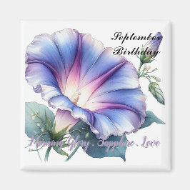 Íman Setembro Amarra de Birthstone Sapphire e Glória da