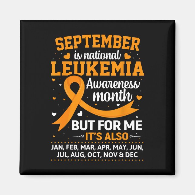 Íman Setembro é Mês de Consciência da Leucemia (Frente)