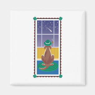 Íman Setter de WagsToWishes_Irish que deseja em uma