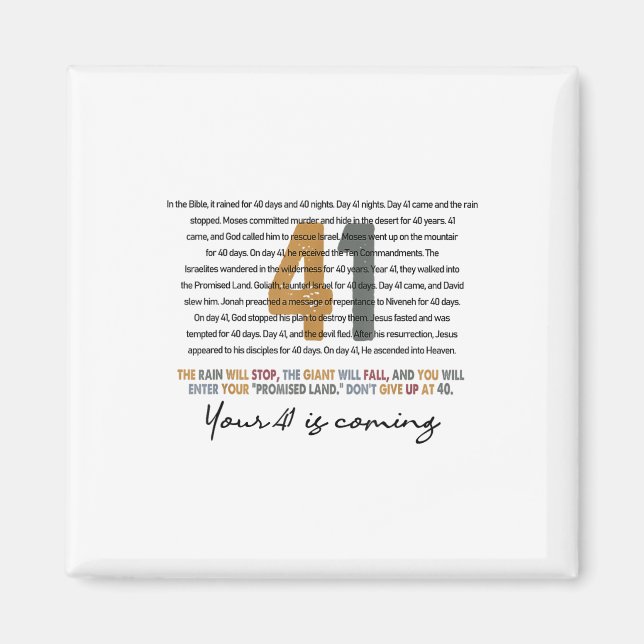 Íman Seu 41 Está Vindo Deus Faith Christian (Frente)