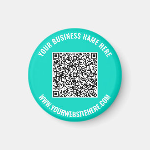 Íman Seu Código QR e Ímã Promocional de Negócios com Te