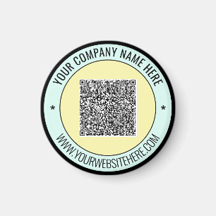 Íman Seu código QR e Modelo de ímã de texto personaliza