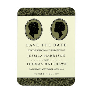 Íman Seu & dela coleção do casamento da silhueta do a