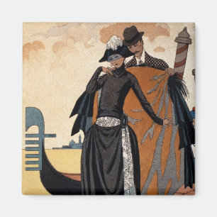 Íman Seu e ele, forma Ilustração, 1921 (pochoir p