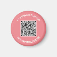 Seu exemplo de ímã de código QR com texto personal