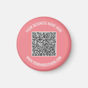 Íman Seu exemplo de ímã de código QR com texto personal
