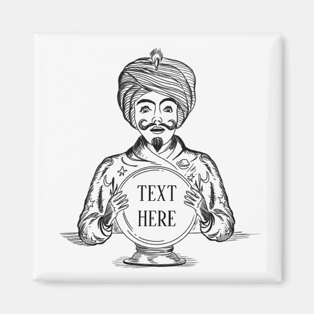 Íman Seu futuro "Personalizar Texto" (Frente)