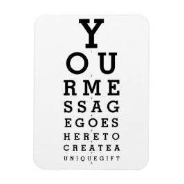 Íman Seu Gráfico de Optometrista Mensagem Divertido