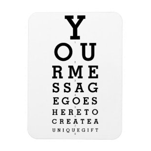 Íman Seu Gráfico de Optometrista Mensagem Divertido