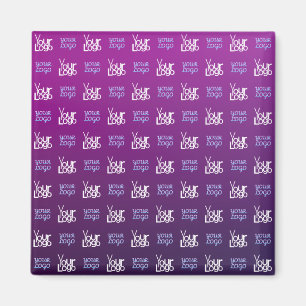 Íman Seu logotipo 2 imagens carregadas ou logotipos d