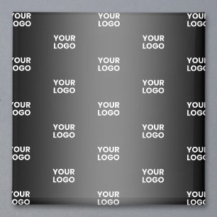 Íman Seu Logotipo Simples e Repetitivo Gradiente Pret