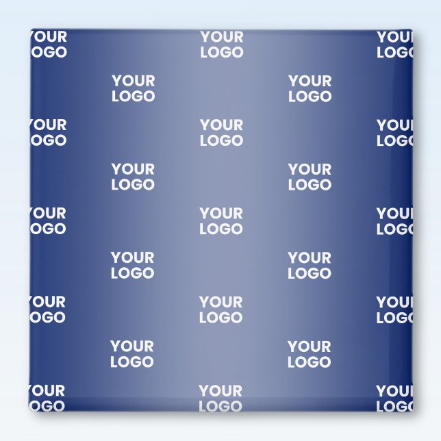 Íman Seu Logotipo Simples Logotipo Repetitivo Gradiente (Criador carregado)