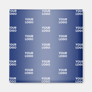 Íman Seu logotipo Simples Repetição do Marinho de logot