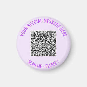 Íman Seu Modelo de Ímã Personalizado com Código QR e Te