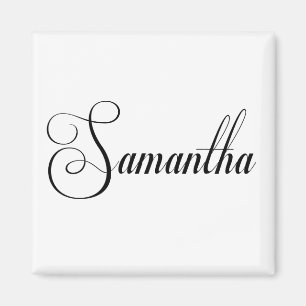 Íman Seu Nome É Samantha Calligraphy