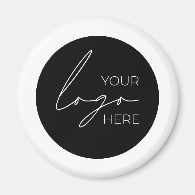 Íman Seu Promocional de logotipo comercial Empresa (Frente)