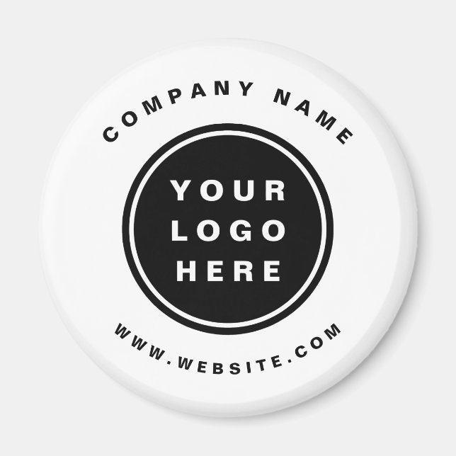 Íman Seu Promocional de logotipo comercial Empresa (Frente)