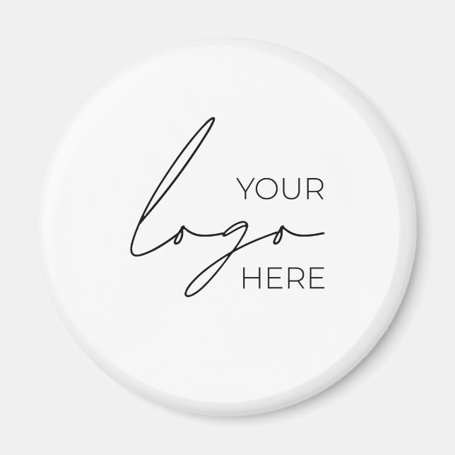 Íman Seu Promocional de logotipo comercial Empresa (Frente)