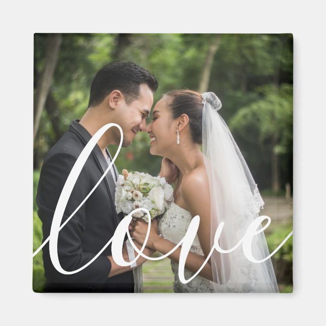 Íman Seu Script de Foto de Casamento Favorito Amor (Frente)