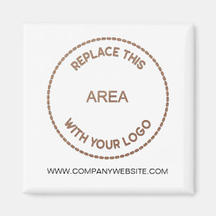 Íman Seu site da empresa de logotipo comercial: branco