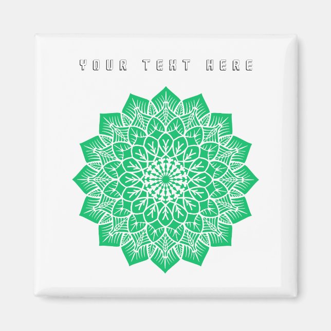 Íman Seu Texto Aqui Imagem Texto Imagem Verde Página In (Frente)