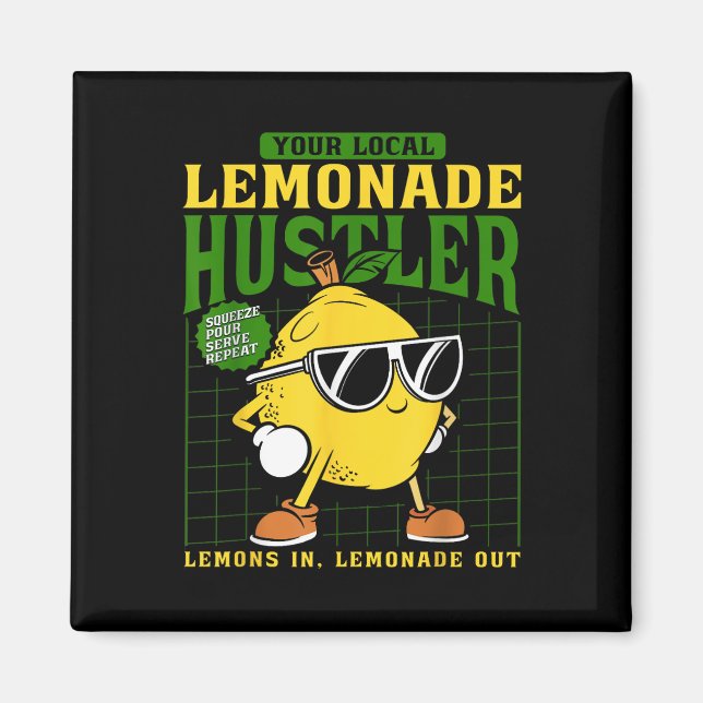 Íman Seu Vendedor Local de Limonada Divertido Chefe de  (Frente)