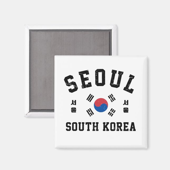Íman Seul Coreia do Sul  (Front/Back)