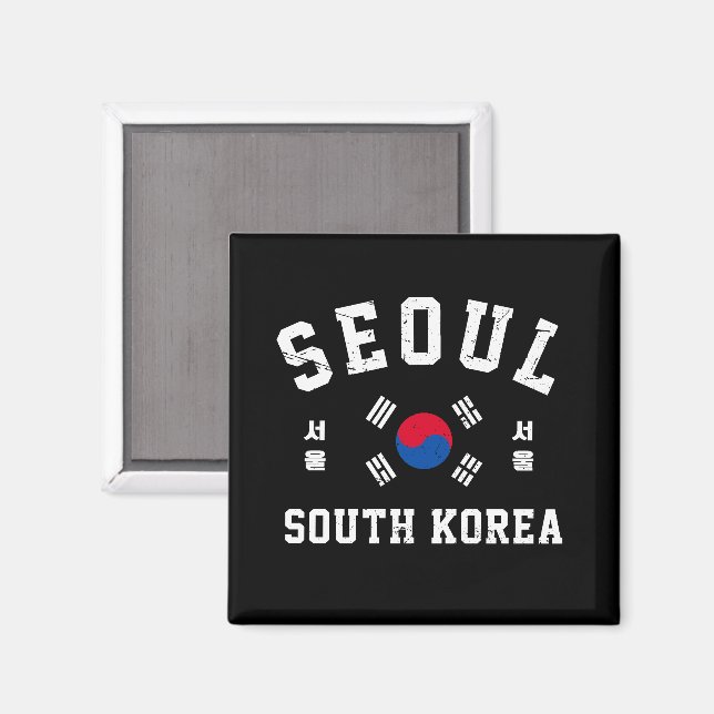 Íman Seul Coreia do Sul  (Front/Back)