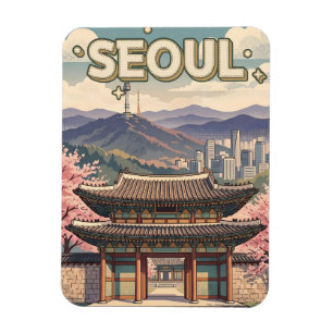 Íman Seul Coreia do Sul – Flores de Cerejeira & Panoram