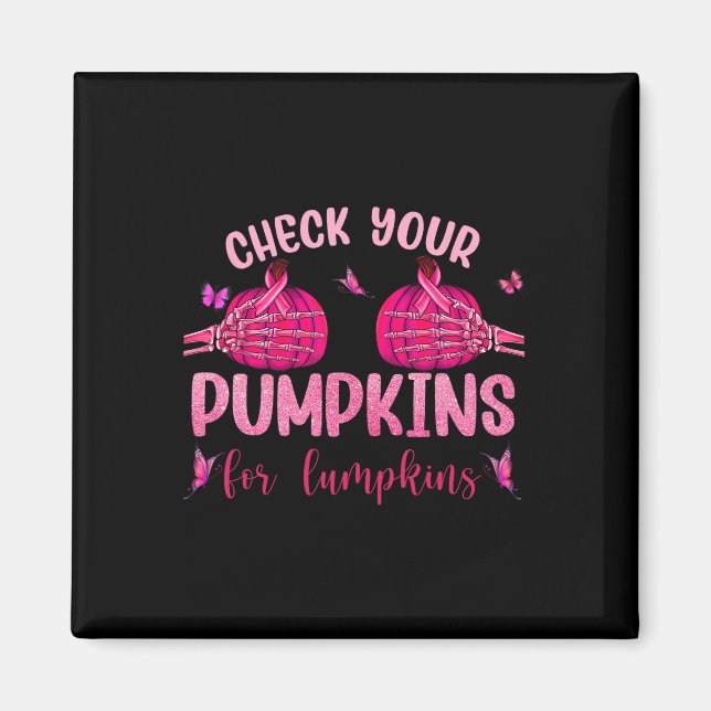 Íman Seus Pumpkins Para O Halloween De Mão De Esqueleto (Frente)