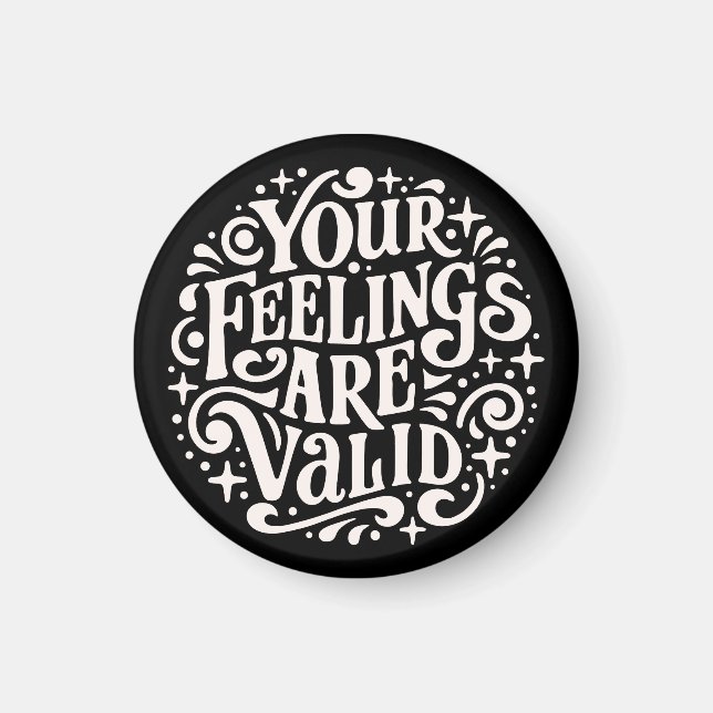 Íman Seus sentimentos são um suporte válido para saúde  (Frente)