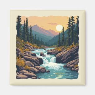 Íman Seven Falls Colorado Retro