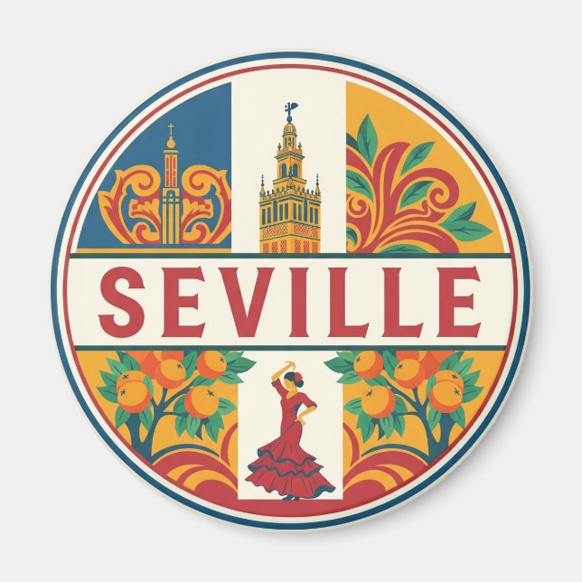 Íman Sevilha Espanha Praça de Espanha (Frente)
