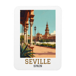 Íman Sevilha retrô Espanha Andaluzia Arquitetura