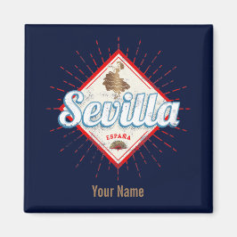 Íman Seville Andalusia Espanha Retro Flamenco Vintage