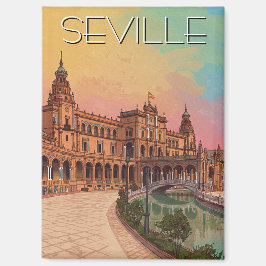 Íman Seville Espanha Plaza de Espana