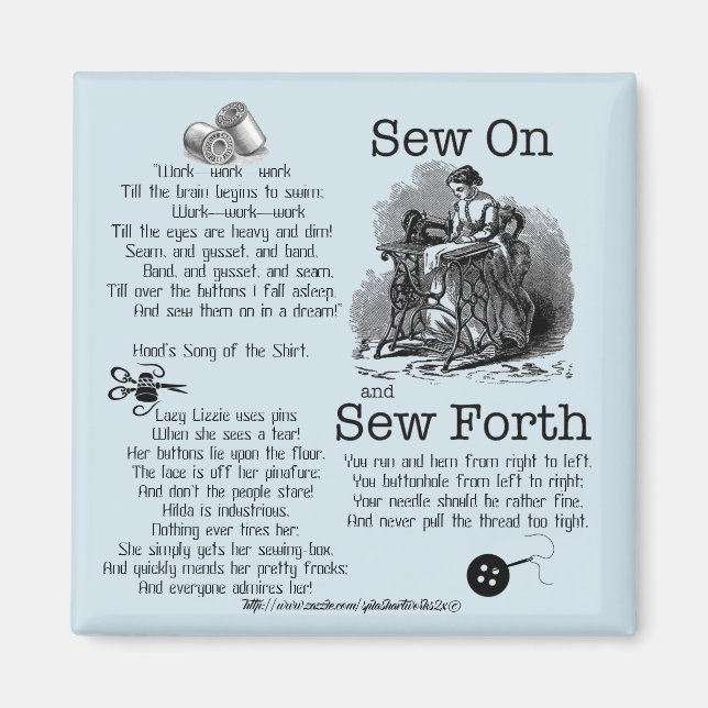 Íman "Sew Forth!" (Frente)