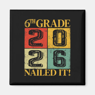 Íman Sexta série 6ª série Graduado 2026 Retro Escola Pr